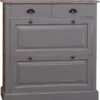 Casa Padrino Landhausstil Schuhschrank im Antik Stil Grau, 103 x 35 x H. 105 cm