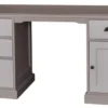 Casa Padrino Landhausstil Schreibtisch mit Tür und 4 Schubladen Grau / Hellgrau 152 x 70 x H. 78 cm