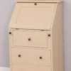 Casa Padrino Landhausstil Sekretär Kommode Beige 65 x 45 x H. 110 cm - Massivholz Schrank mit 5 Schubladen - Massivholz Möbel - Landhausstil Möbel