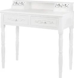 Casa Padrino Landhausstil Sekretär Antik Weiß 95 x 45 x H. 87 cm - Landhausstil Möbel im Shabby Chic Look