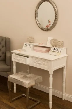 Casa Padrino Landhausstil Sekretär Antik Weiß 95 x 45 x H. 87 cm - Landhausstil Möbel im Shabby Chic Look