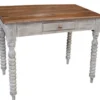 Casa Padrino Landhausstil Shabby Chic Schreibtisch mit Schublade Braun / Antik Weiß 90 x 56 x H. 75 cm - Büromöbel im Landhausstil