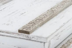 Casa Padrino Landhausstil Shabby Chic Holztruhen 2er Set Antik Weiß - Wohnzimmer Deko