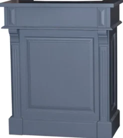 Casa Padrino Landhausstil Theke Blau 90 x 51 x H. 107 cm - Massivholz Thekentisch mit Schublade