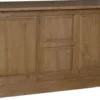 Casa Padrino Landhausstil Theke Braun 191 x 68 x H. 95 cm - Massivholz Thekentisch mit 2 Türen und 3 Schubladen