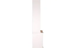 Casa Padrino Landhausstil Vitrinenschrank Antik Weiß 100 x 50 x H. 242 cm - Handgefertigte Shabby Chic Vitrine