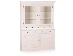 Casa Padrino Landhausstil Wandschrank Antik Weiß 155 x 46 x H. 280 cm - Landhausstil Möbel