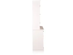 Casa Padrino Landhausstil Wandschrank Antik Weiß 155 x 46 x H. 280 cm - Landhausstil Möbel