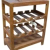 Casa Padrino Landhausstil Weinregal Naturfarben 60 x 33 x H. 75 cm - Möbel im Landhausstil