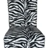Casa Padrino Limited Edition Designer Chesterfield Esszimmer Stuhl Zebra - Club Möbel