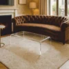 Casa Padrino Luxus Acrylglas Couchtisch 138 cm - Luxus Wohnzimmer Möbel