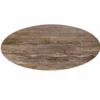 Casa Padrino Luxus Aluminium Esstisch mit Travertin Tischplatte Braun 235 cm