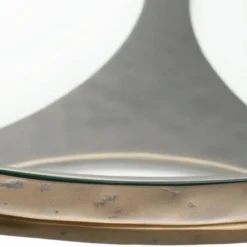 Casa Padrino Luxus Aluminium Couchtisch mit Glasplatte Bronze Ø 102 cm - Wohnzimmer Möbel