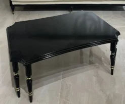 Casa Padrino Luxus Art Deco Couchtisch Schwarz / Gold - Rechteckiger Wohnzimmertisch - Wohnzimmer Möbel - Art Deco Möbel - Luxus Möbel - Luxus Einrichtung - Wohnzimmer Einrichtung