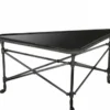 Casa Padrino Luxus Art Deco Designer Couchtisch - Wohnzimmertisch aus Messing und Granit in Rotguss - 89 x 63 x H. 42 cm