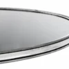 Casa Padrino Luxus Art Deco Designer Beistelltisch, Antik Silber und schwarzes Glas, 65 x H. 74 cm