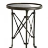 Casa Padrino Luxus Art Deco Designer Beistelltisch Anthrazit 42 x H. 55 cm - Edler Beistelltisch