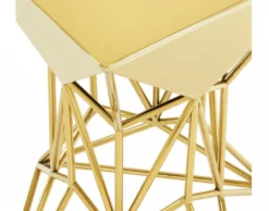 Casa Padrino Luxus Art Deco Designer Beistelltisch Gold - 36 x 36 x H. 60 cm