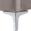 Casa Padrino Luxus Art Deco Doppelbett Khaki / Silber 195 x 218 x H. 130 cm - Massivholz Bett mit edlem Samtstoff - Luxus Schlafzimmer Möbel - Hotel Möbel - Art Deco Möbel