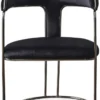 Casa Padrino Luxus Art Deco Esszimmer Stuhl 6er Set mit Armlehnen Schwarz / Bronze 60 x 58 x H. 92 cm - Esszimmer Möbel - Restaurant Möbel - Art Deco Möbel - Luxus Möbel