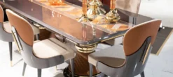 Casa Padrino Luxus Art Deco Esszimmer Set - Esstisch & 8 Stühle