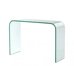 Casa Padrino Luxus Art Deco Glas Konsole 110 x 40 x H. 75 cm - Luxus Kollektion