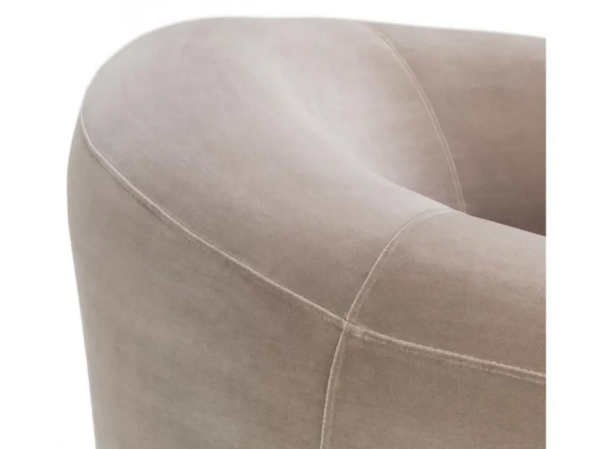 Casa Padrino Luxus Art Deco Hotelsessel, bequemer Loungesessel aus Samt in Grau, 105 x 93 x 78 cm
