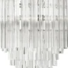 Casa Padrino Luxus Art Deco Kronleuchter Silber Ø 42 x H. 61,5 cm - Hotel & Restaurant Kronleuchter