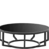 Casa Padrino Luxus Art Deco Kuchenglocke Bronze mit schwarzem Granit und Glasdeckel, 35 x H. 42 cm