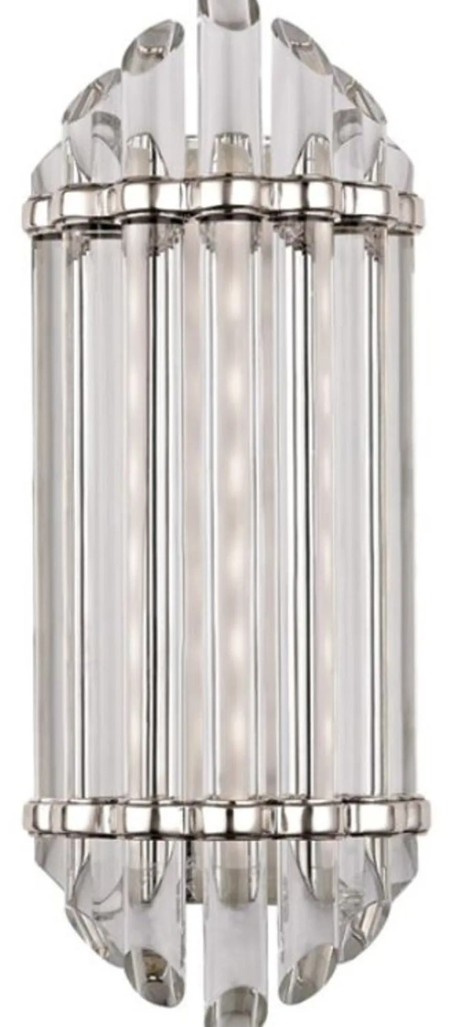 Casa Padrino Luxus Art Deco LED Wandleuchte Silber 16,5 x 10,8 x H. 41,9 cm - Luxus Qualität