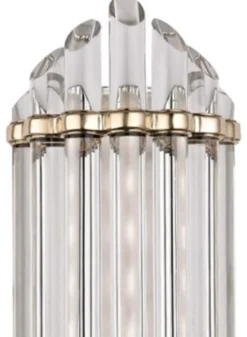 Casa Padrino Luxus Art Deco LED Wandleuchte Antik Messing 16,5 x 10,8 x H. 41,9 cm - Luxus Qualität