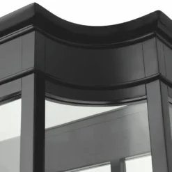Casa Padrino Luxus Art Deco Mahagoni Kleiderschrank Schwarz 147 x H. 238 cm