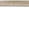 Casa Padrino Luxus Art Deco Schreibtisch mit 2 Schubladen Creme / Dunkelbraun 119 x 66 x H. 77 cm - Massivholz Bürotisch mit geprägtem Leder - Büro Möbel - Art Deco Möbel - Luxus Möbel