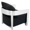 Casa Padrino Luxus Art Deco Sessel, Edelstahl und Stoff in Panama Schwarz, 74 x 76 x 76 cm