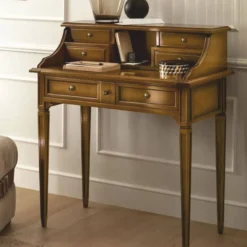 Casa Padrino Luxus Art Deco Sekretär Braun 86 cm - Art Deco Möbel - Made in Italy