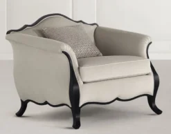 Casa Padrino Luxus Art Deco Sessel Grau / Schwarz - Handgefertigter Wohnzimmer Sessel - Wohnzimmer Möbel - Art Deco Möbel - Luxus Möbel - Luxus Qualität - Made in Italy