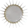 Casa Padrino Luxus Art - Deco Spiegel Gold Ø 80 cm - Wandspiegel - Wohnzimmer Dekoration