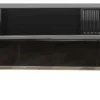 Casa Padrino Luxus Art Deco TV Schrank Schwarz / Silber 250 x 50 x H. 57 cm - Edler Fernsehschrank mit Schubladen - Art Deco Wohnzimmer Möbel
