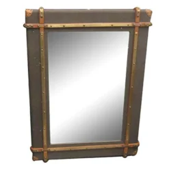 Casa Padrino Luxus Art - Deco Wandspiegel Oliv 90 x H. 120 cm - Luxus Kollektion