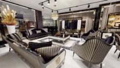 Casa Padrino Luxus Art Deco Wohnzimmer Sessel Schwarz / Gold - Art Deco Wohnzimmer & Hotel Möbel - Luxus Kollektion