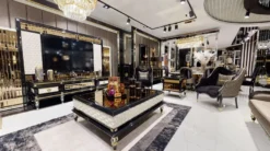 Casa Padrino Luxus Art Deco Wohnzimmer Sessel Schwarz / Gold - Art Deco Wohnzimmer & Hotel Möbel - Luxus Kollektion