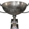 Casa Padrino Luxus Art Deco XXL Champagner Kühler, Pflanztopf mit Henkel - Antik Silber - 114 x 69 x 93 cm