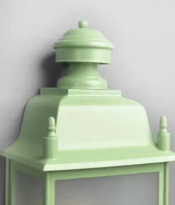 Casa Padrino Luxus Außen Laterne Grün B. 30 x H. 60 cm - Handgefertigte Laterne aus Schmiedeeisen - Luxus Kollektion - Edel & Prunkvoll