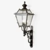 Casa Padrino Luxus Außen Laterne Gold B. 33.5 x H. 100 cm - Handgefertigte Laterne aus Schmiedeeisen - Luxus Kollektion - Edel & Prunkvoll