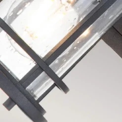 Casa Padrino Luxus Außenwandleuchte Schwarz H. 29,2 cm - Luxus Außenbeleuchtung