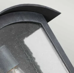Casa Padrino Luxus Außenwandleuchte Schwarz H. 41,3 cm - Luxus Außenbeleuchtung
