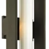 Casa Padrino Luxus Außenwandleuchte Bronze / Weiß 17,15 x 13,97 x H. 45,09 cm - Metall Außenleuchte mit Glas Lampenschirm - Luxus Außenleuchten - Außenbeleuchtung