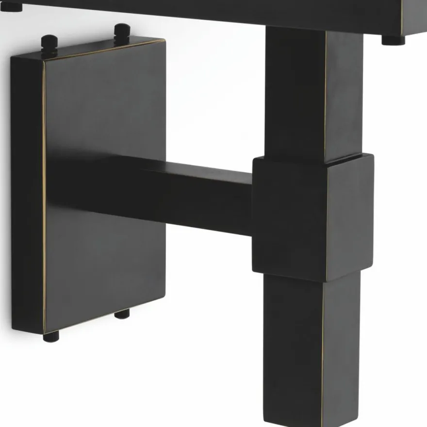 Casa Padrino Luxus Außenwandleuchte Bronze / Weiß H. 86 cm - Luxus Außenbeleuchtung
