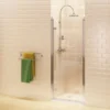 Casa Padrino Luxus Badezimmer Duschtür Silber - Verschiedene Größen - Duschkabinen Glas Flügeltür - Badezimmer Accessoires - Luxus Duschtüren - Luxus Qualität