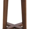 Casa Padrino Luxus Barhocker Braun / Naturfarben Ø 44 x H. 67 cm - Runder Massivholz Barstuhl - Bar Möbel
